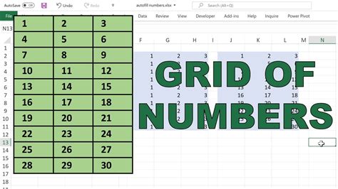 how to make a grid in excel