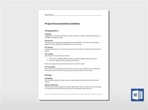 how to make a guideline document