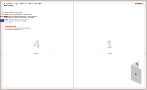 how to make a half fold program in word