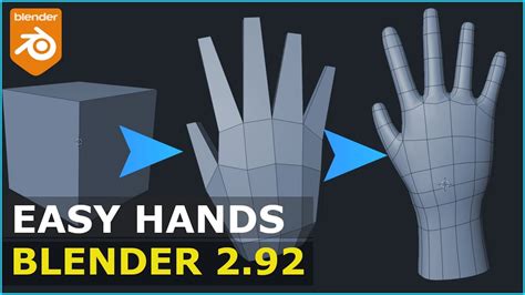 how to make a hand in blender