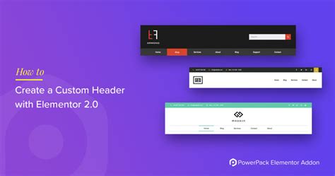how to make a header in elementor free