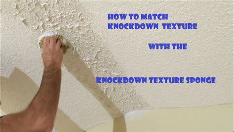how to make a knockdown ceiling texture