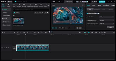 how to make a landscape video portrait in capcut desktop