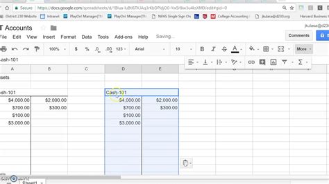 how to make a ledger in google sheets