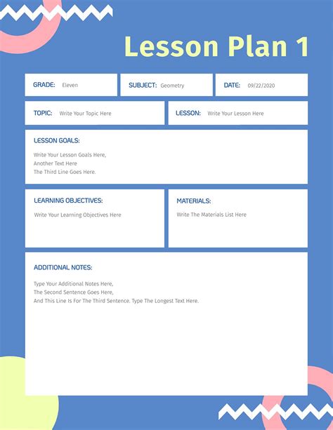 how to make a lesson plan for students