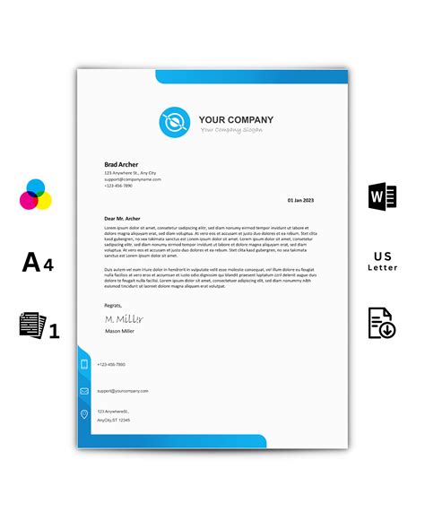 how to make a letterhead template in word
