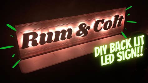 how to make a lighted sign