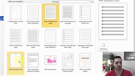 how to make a lined list in word