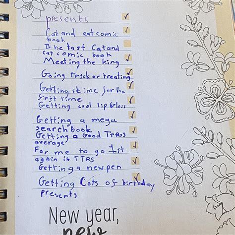 how to make a list of things you want