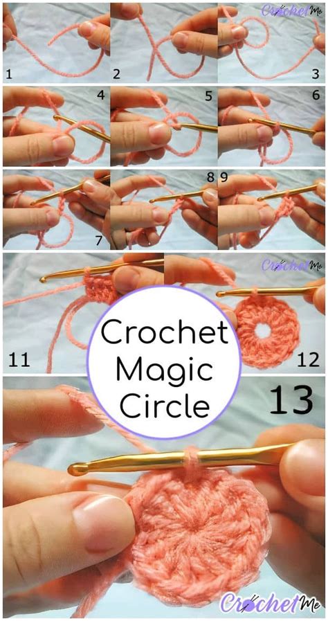 how to make a magic circle crochet step by step
