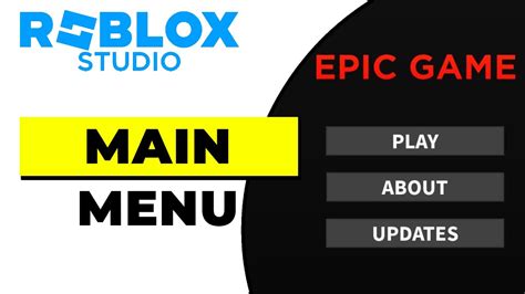 how to make a menu in roblox studio 2025