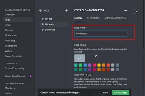 how to make a mod for discord
