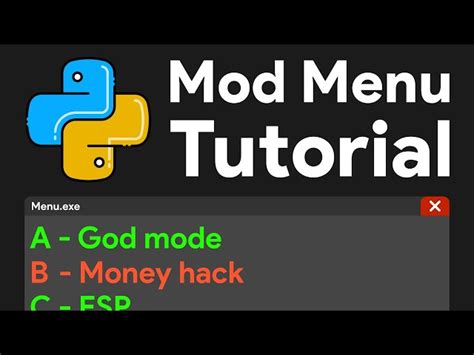 how to make a mod menu with cheat engine