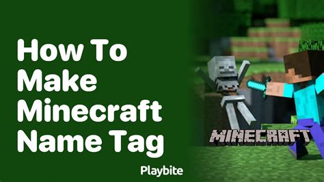 how to make a name tag in minecraft creative