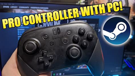 how to make a nintendo switch pro controller work on pc