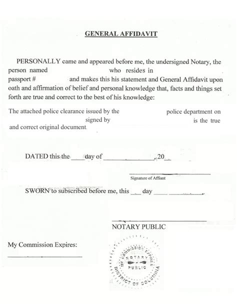 how to make a notarized affidavit