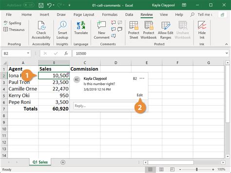 how to make a note in a cell in excel