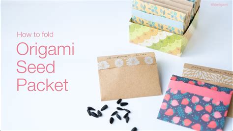 how to make a paper seed packet