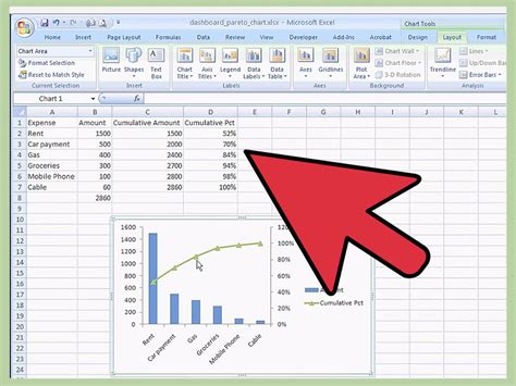 how to make a pareto chart in excel 2010