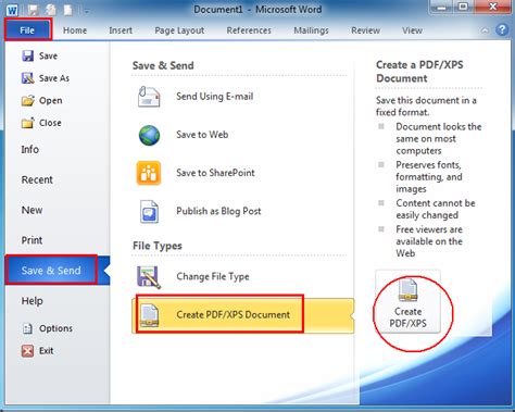 how to make a pdf in ms word