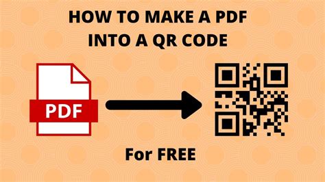 how to make a pdf into a qr code for free