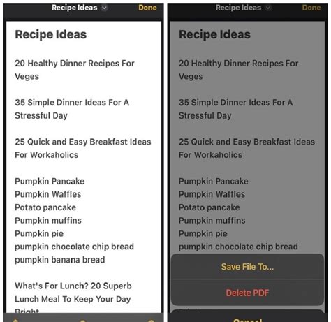 how to make a pdf of photos in notes
