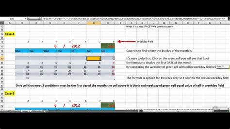 how to make a perpetual calendar in excel