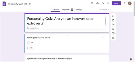 how to make a personality quiz on google forms