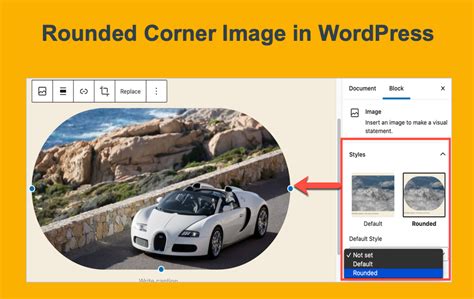 how to make a photo round in wordpress