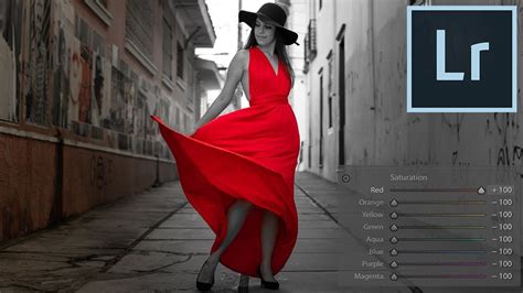 how to make a picture black and white with one color in lightroom