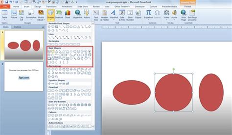 how to make a picture oval shape in powerpoint