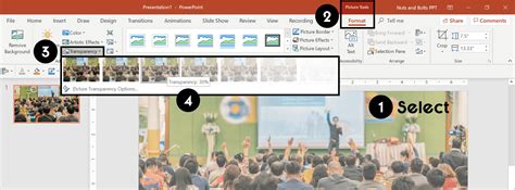 how to make a picture transparent in powerpoint 2019