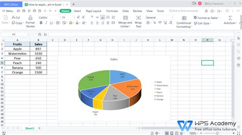 how to make a pie chart in excel with multiple sheets