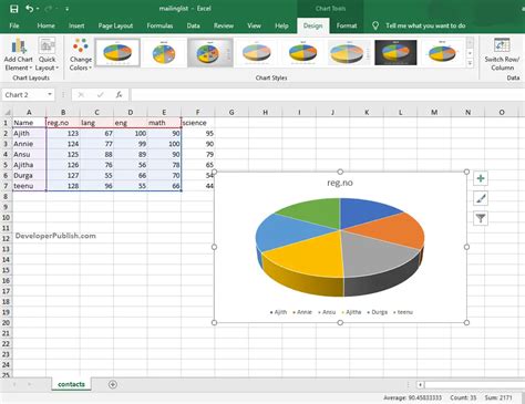 how to make a pie chart in excel with numbers