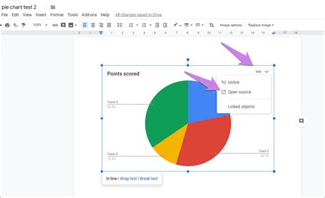 how to make a pie chart in google docs on ipad