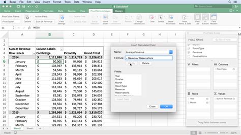 how to make a pivot table in excel on mac
