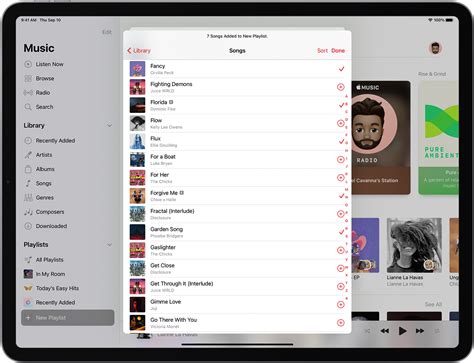 how to make a playlist on apple music on macbook air