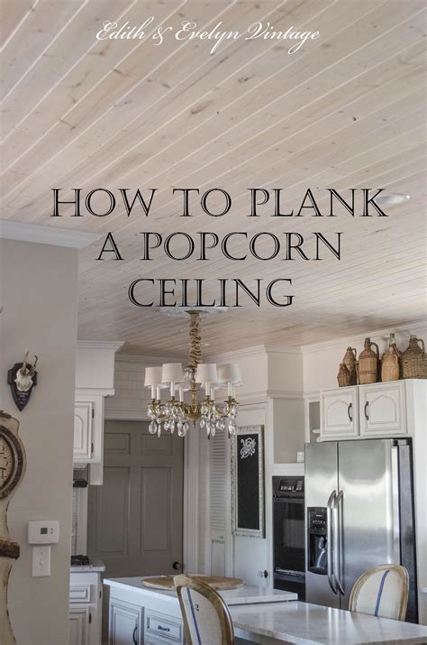 how to make a popcorn ceiling look better