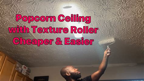 how to make a popcorn ceiling with a roller