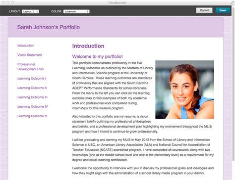 how to make a portfolio for university assignment