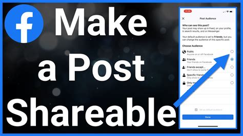 how to make a post on facebook marketplace shareable