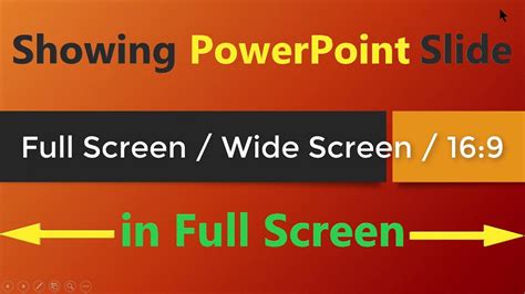 how to make a powerpoint presentation full screen