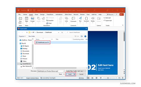 how to make a powerpoint presentation into a video with audio