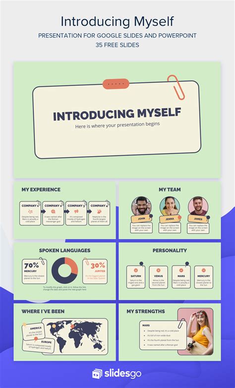 how to make a presentation about yourself in powerpoint