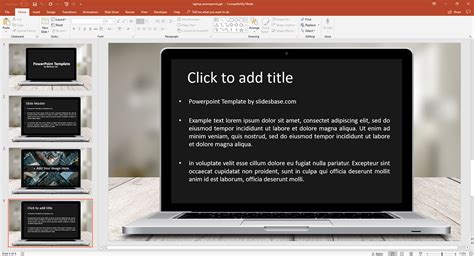 how to make a presentation on a laptop