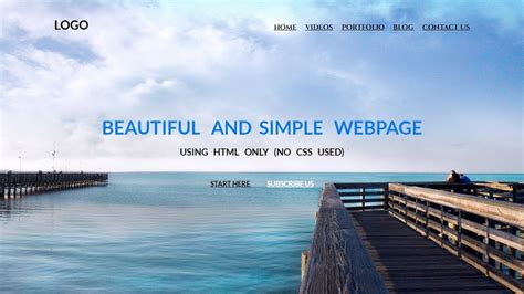how to make a pretty website using html