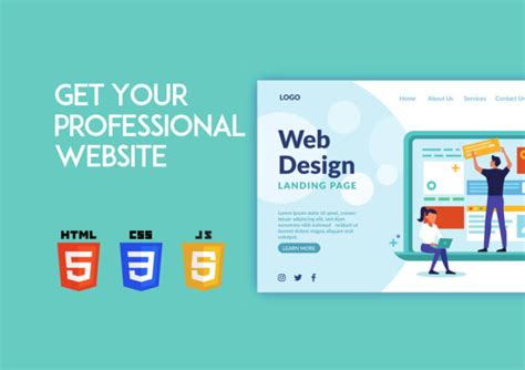 how to make a professional website with html and css