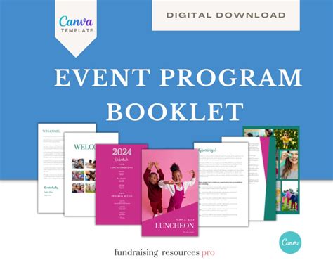 how to make a program book for an event