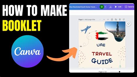 how to make a program booklet in canva