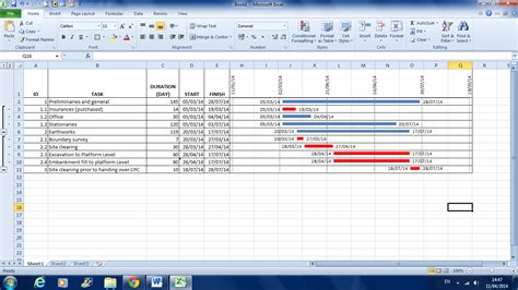 how to make a programme in excel